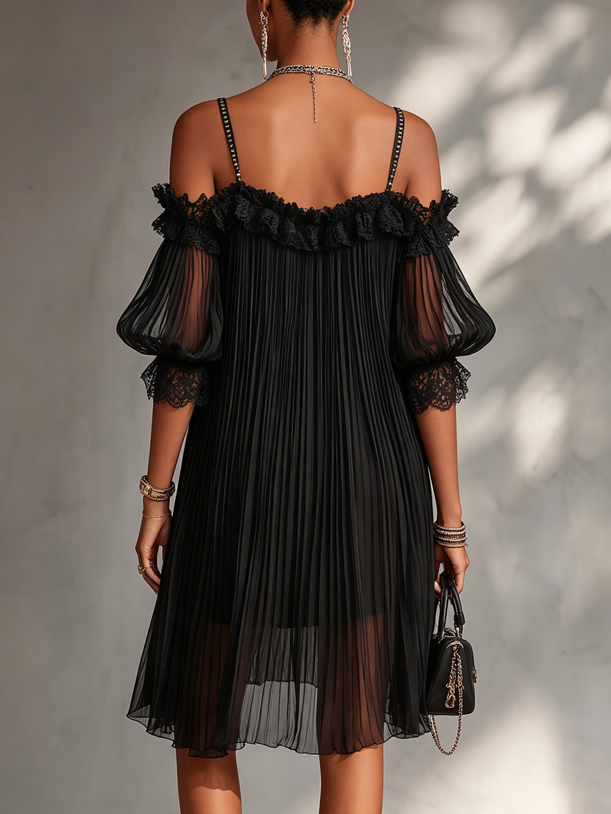 Lorena | Off-Shoulder Lace Mini Dress