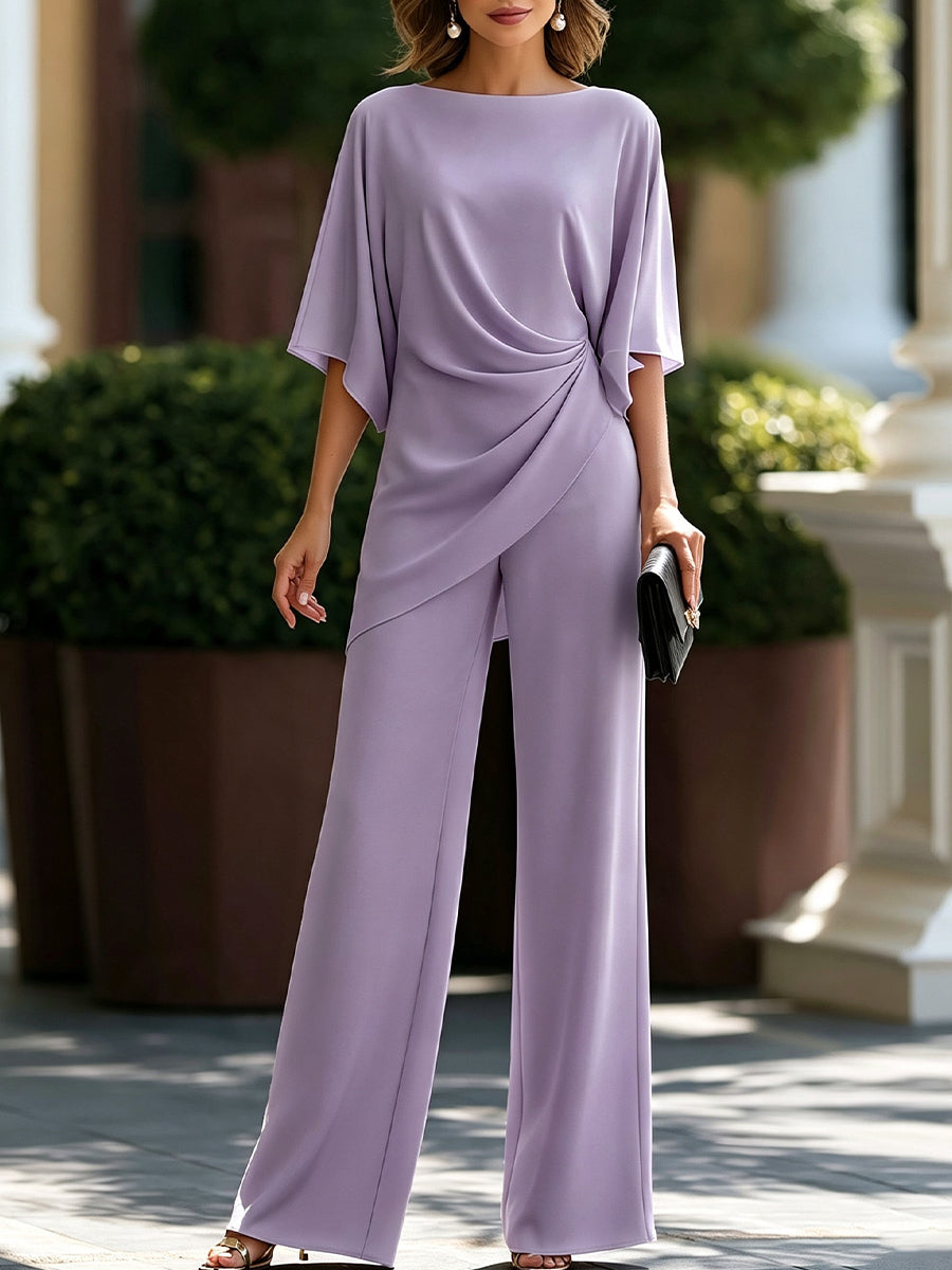 Lorna | Draped Waist Two Piece Set