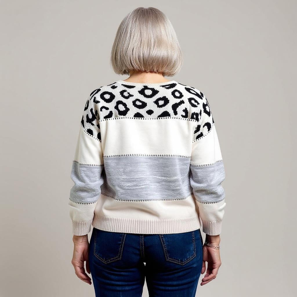 Pascalina Comfortable Leopard Jumper for Women