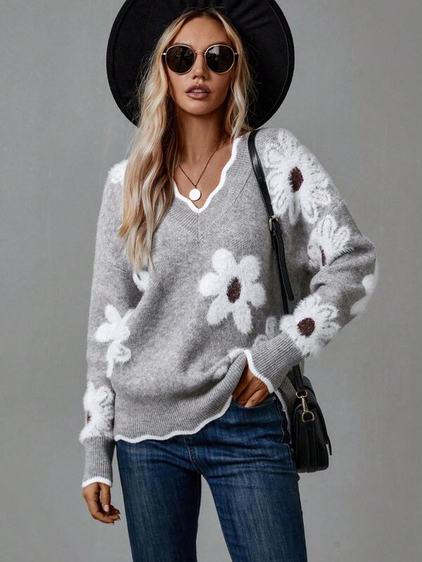 Amaya | Elegant Floral Jumper for Women