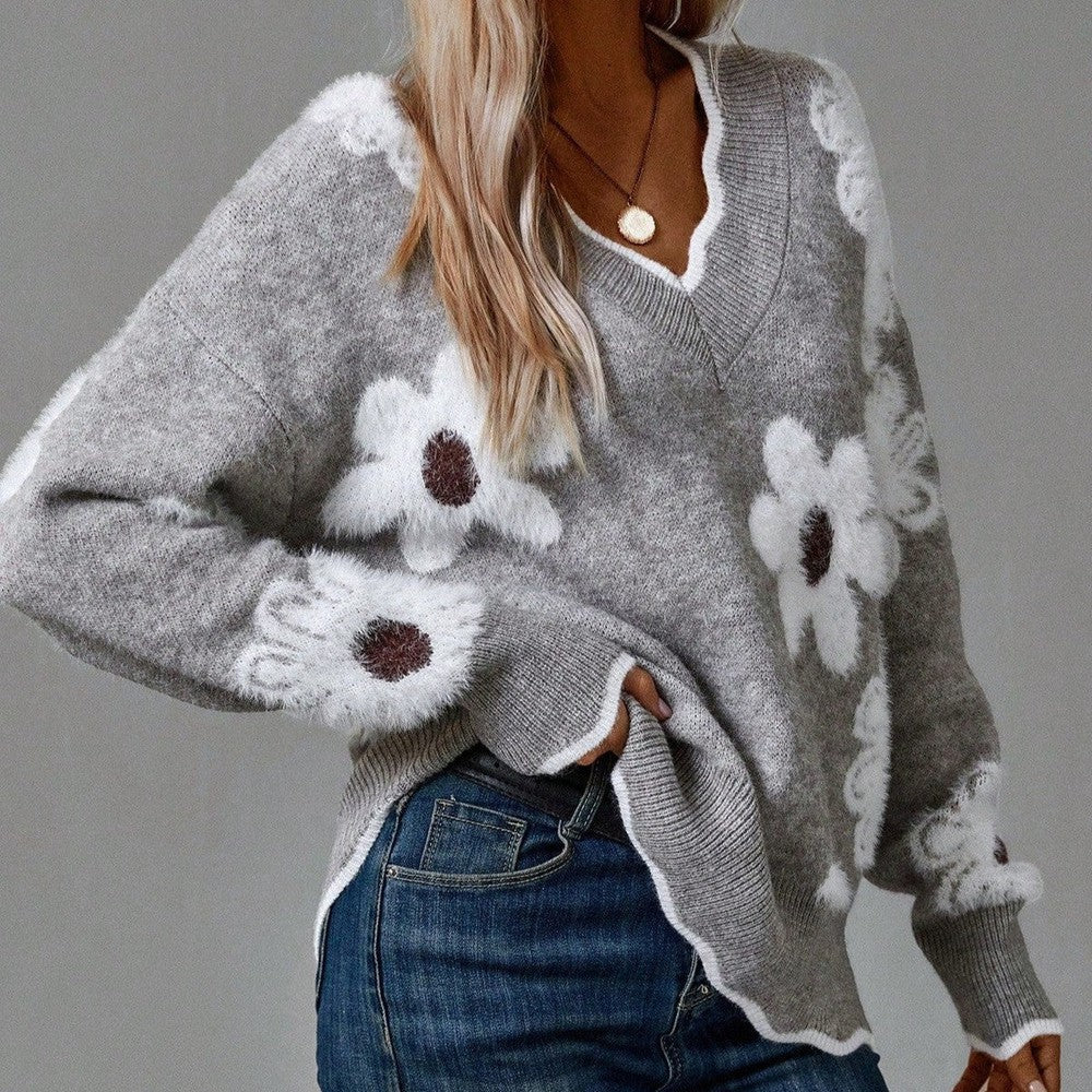Amaya | Elegant Floral Jumper for Women