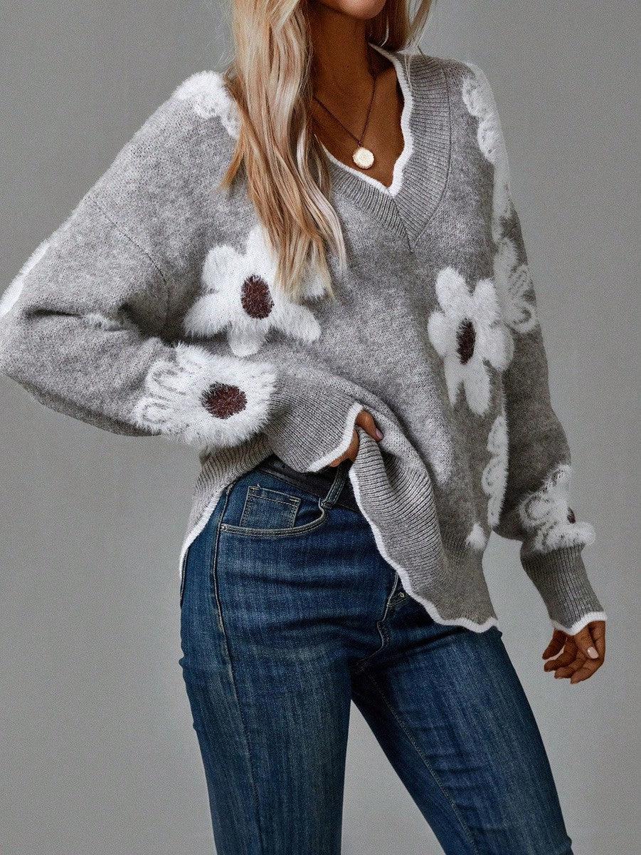 Amaya | Elegant Floral Jumper for Women