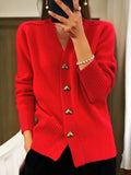 Liliane | Elegant Cardigan Heart Buttons Ladies