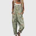 Clara | Printed Wide-Leg Overalls