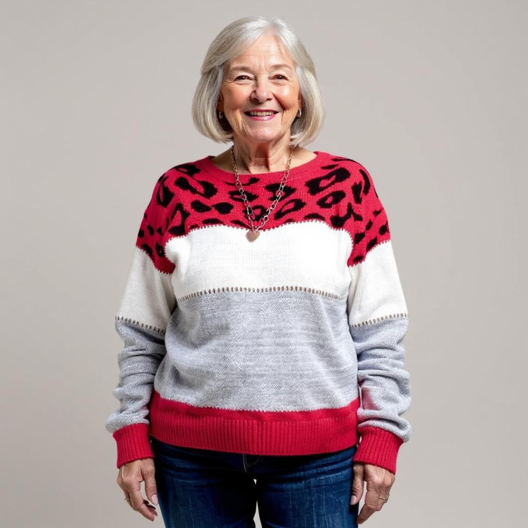 Pascalina Comfortable Leopard Jumper for Women