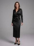 Alouette | Midi Dress with Long Sleeves and Side Closure