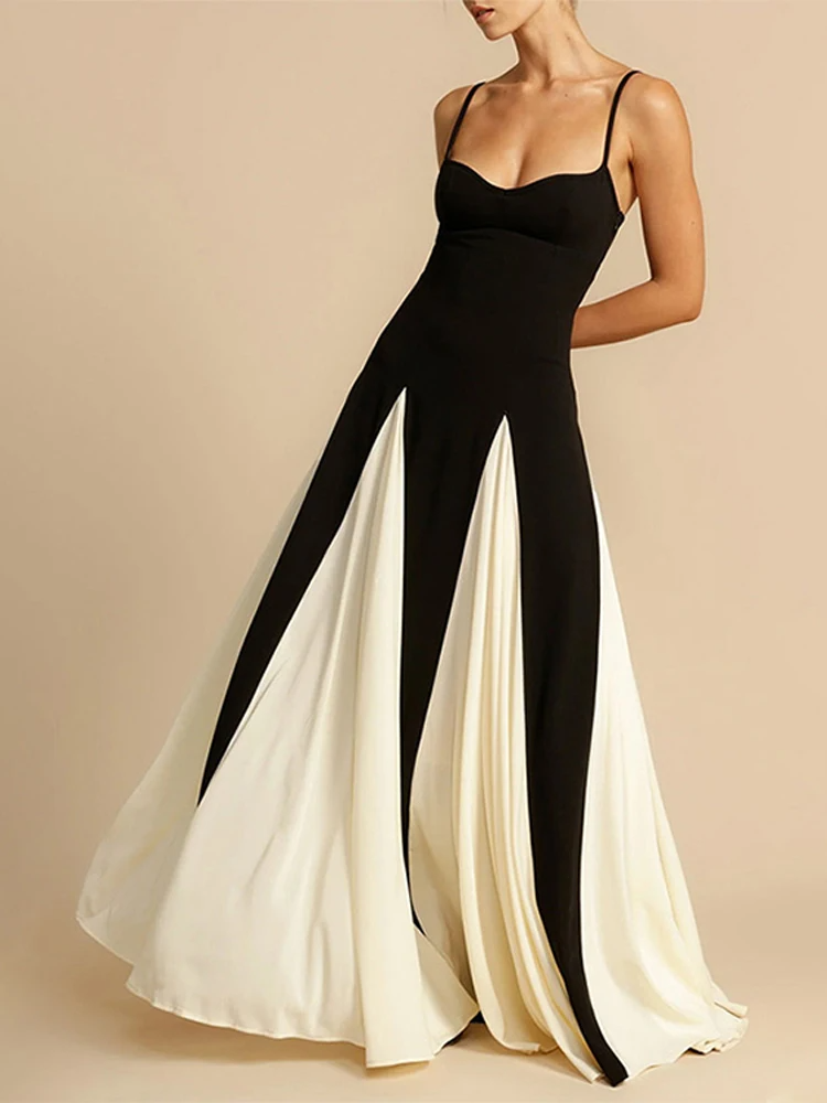 Angélique Contrast Maxi Dress