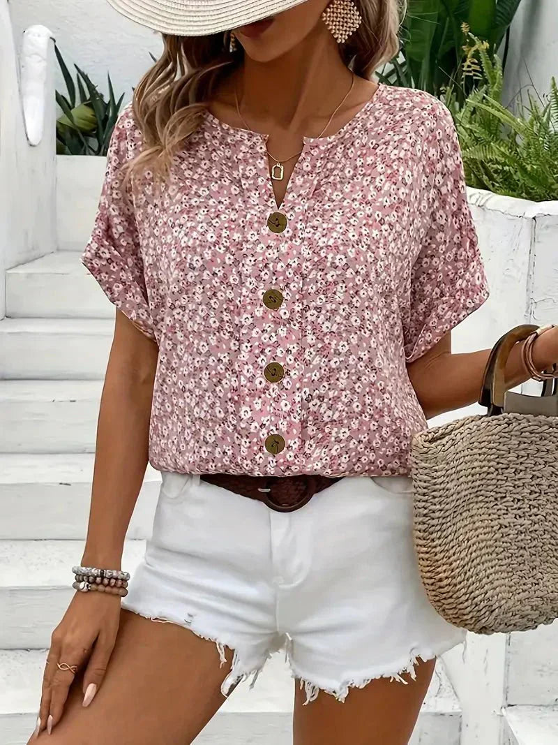 Easton | Wildflower Notch Blouse