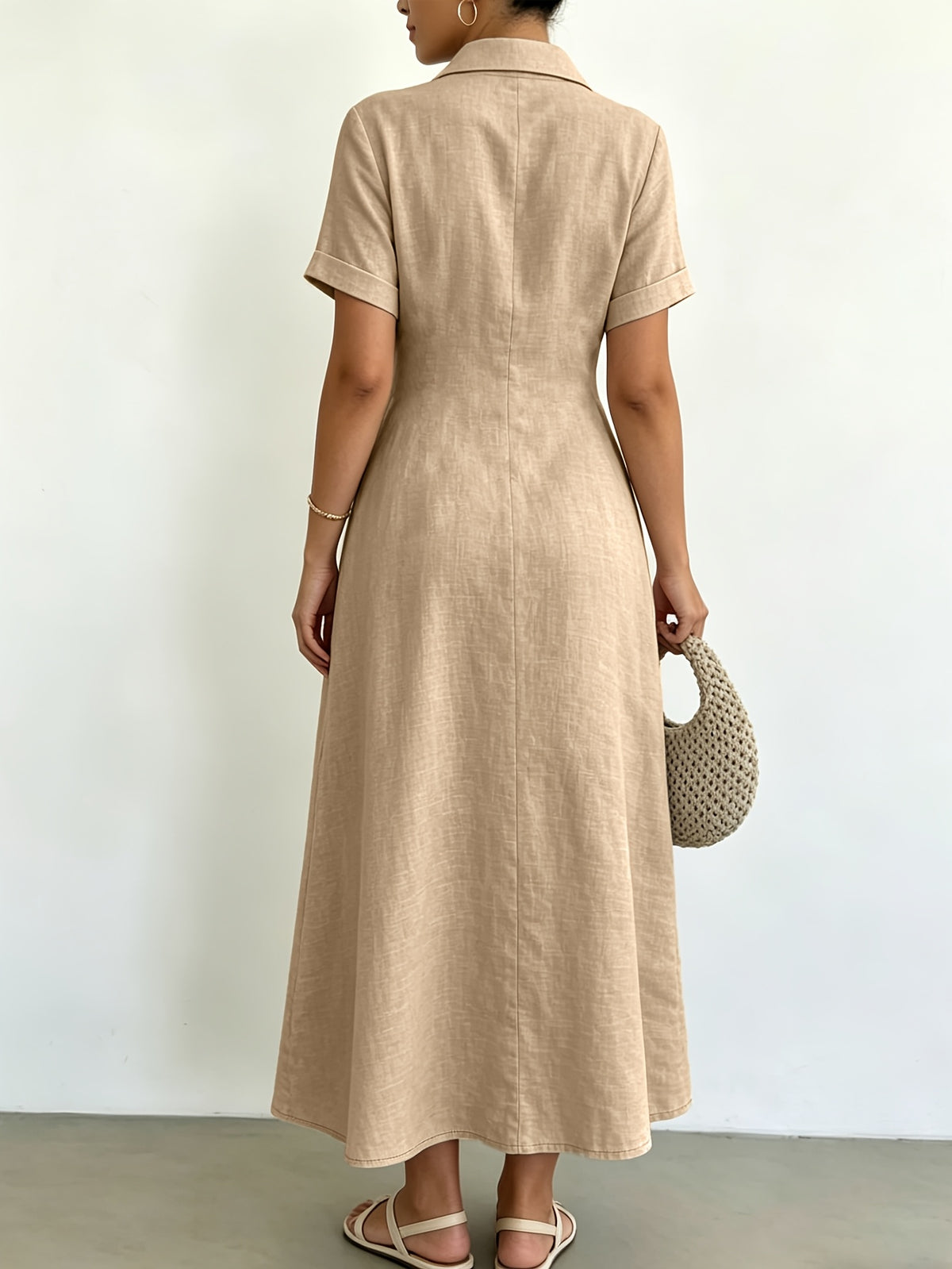 Elena | Collared A-Line Dress