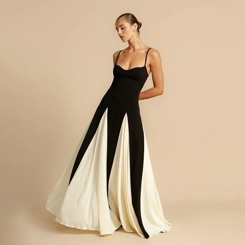 Angélique Contrast Maxi Dress