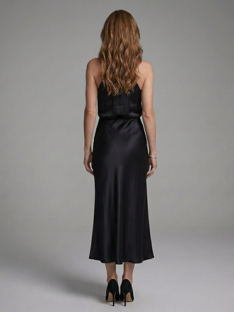 Rivelle | Midi Dress with Halter Neckline