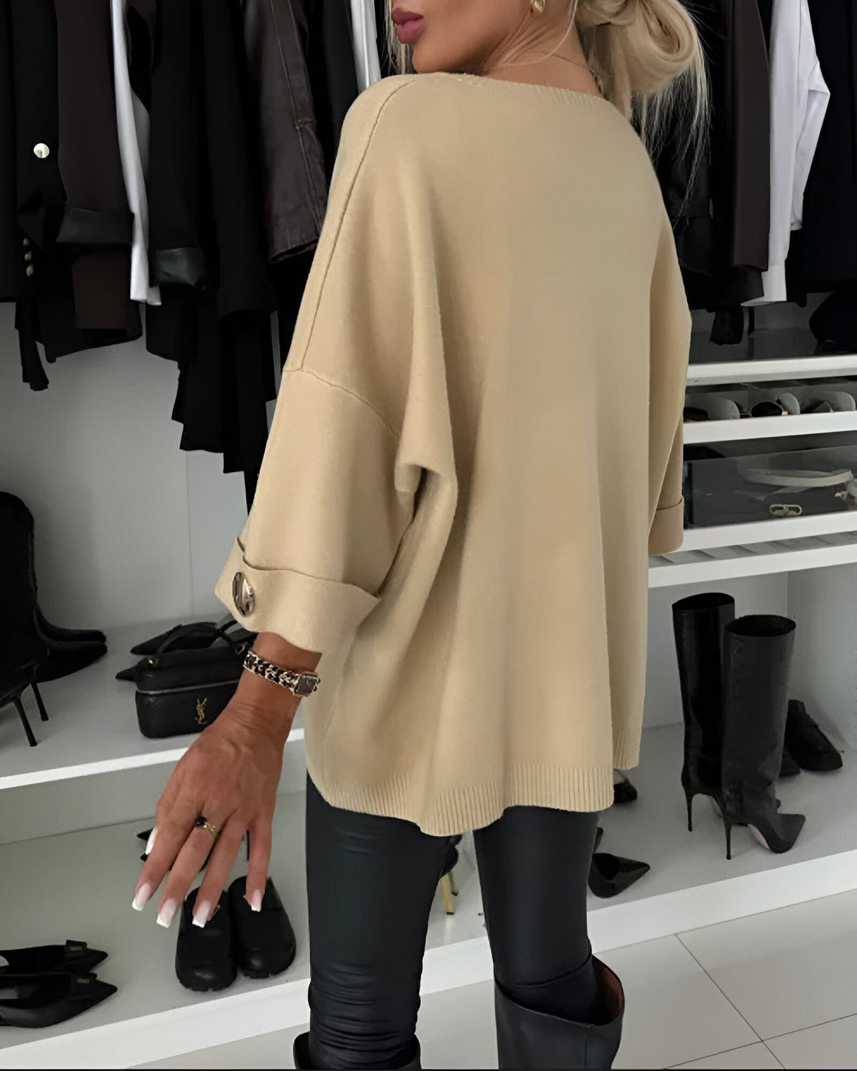 Sieglinde | Round Neck Knitted Jumper for Women