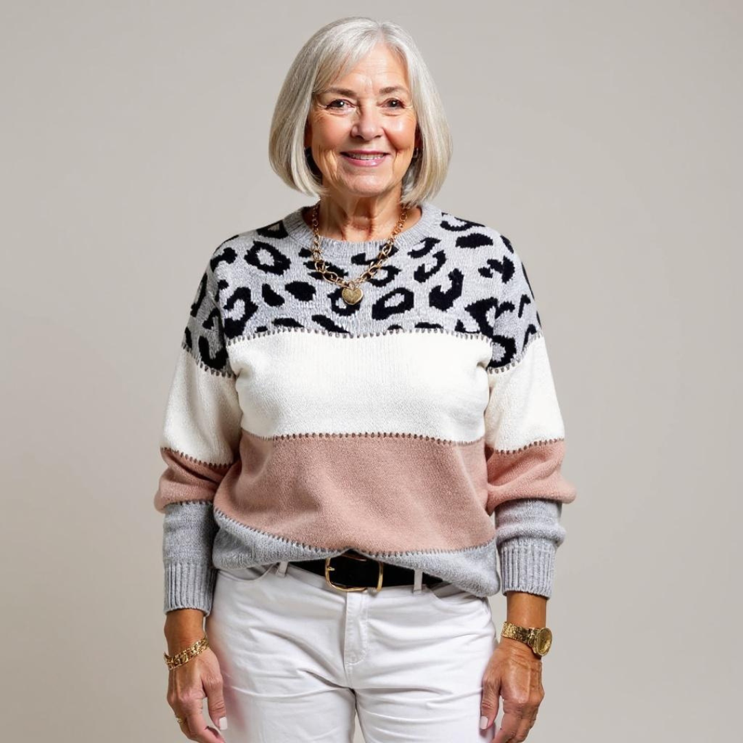 Pascalina Comfortable Leopard Jumper for Women