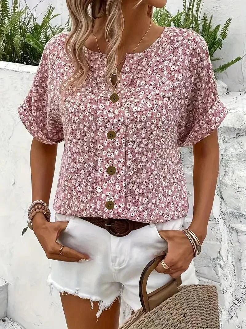 Easton | Wildflower Notch Blouse