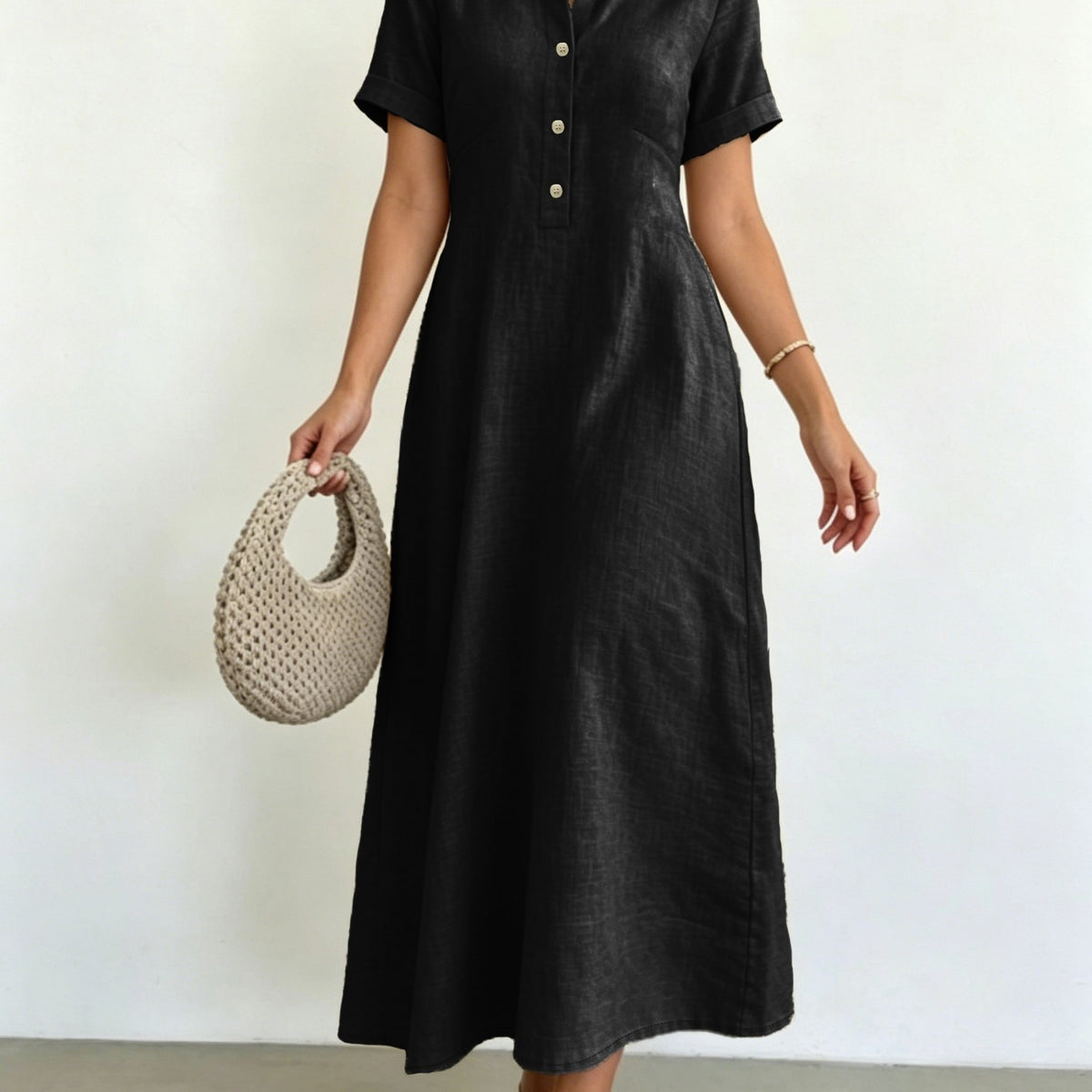 Elena | Collared A-Line Dress