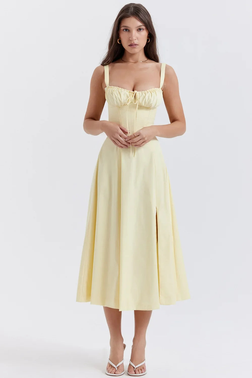 Amélie Draped Midi Dress