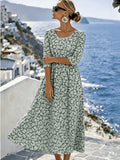 Hazel | Three quarter Sleeve Floral Dress
