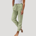 Women’s casual trousers summer drawstring lightweight