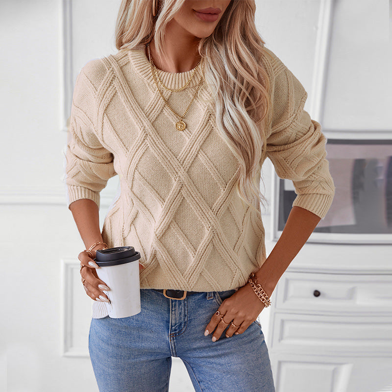 LUMARA |  Diamond Knit Pullover Women