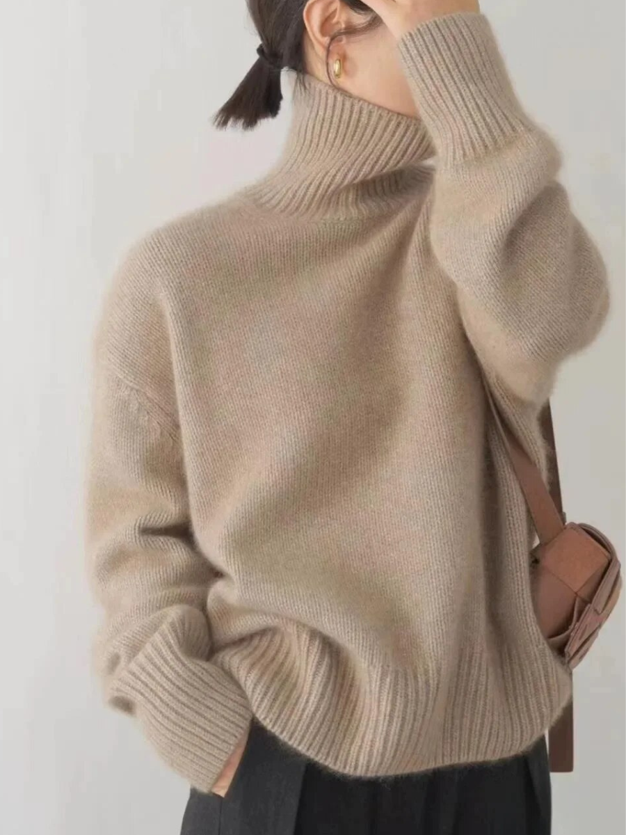 Snuggle Casual Turtleneck Jumper for Women