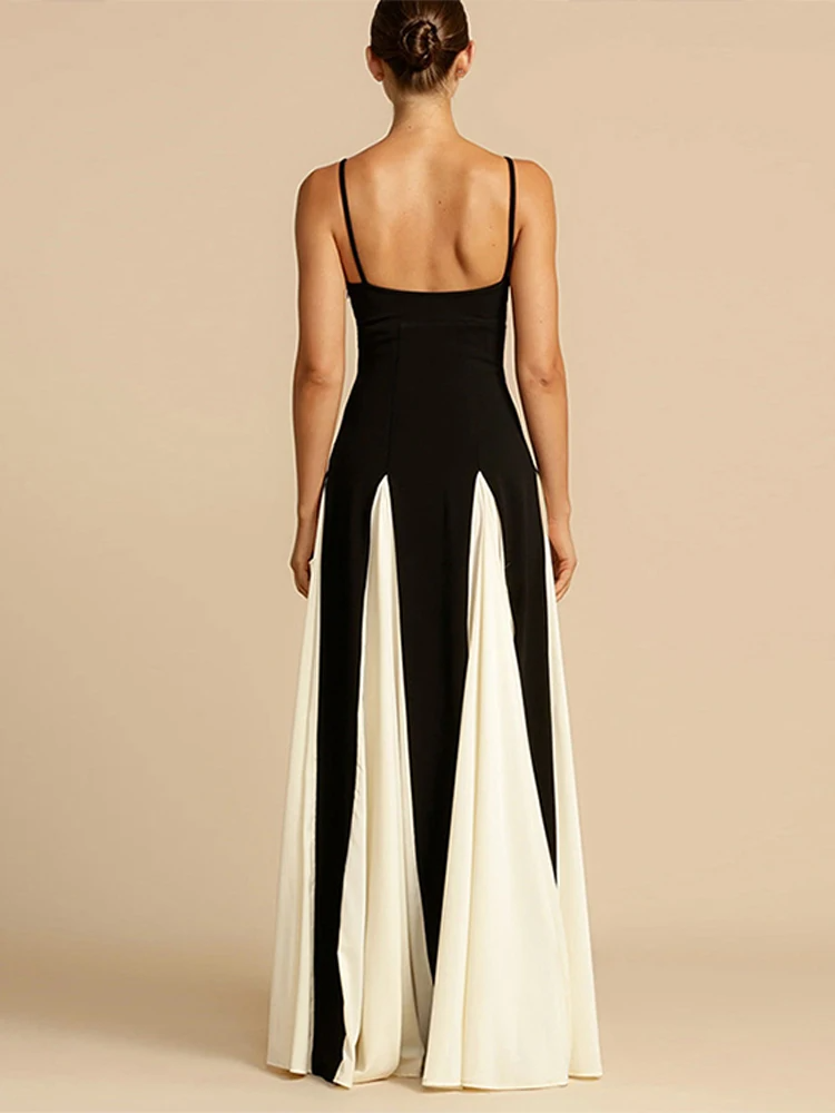 Angélique Contrast Maxi Dress