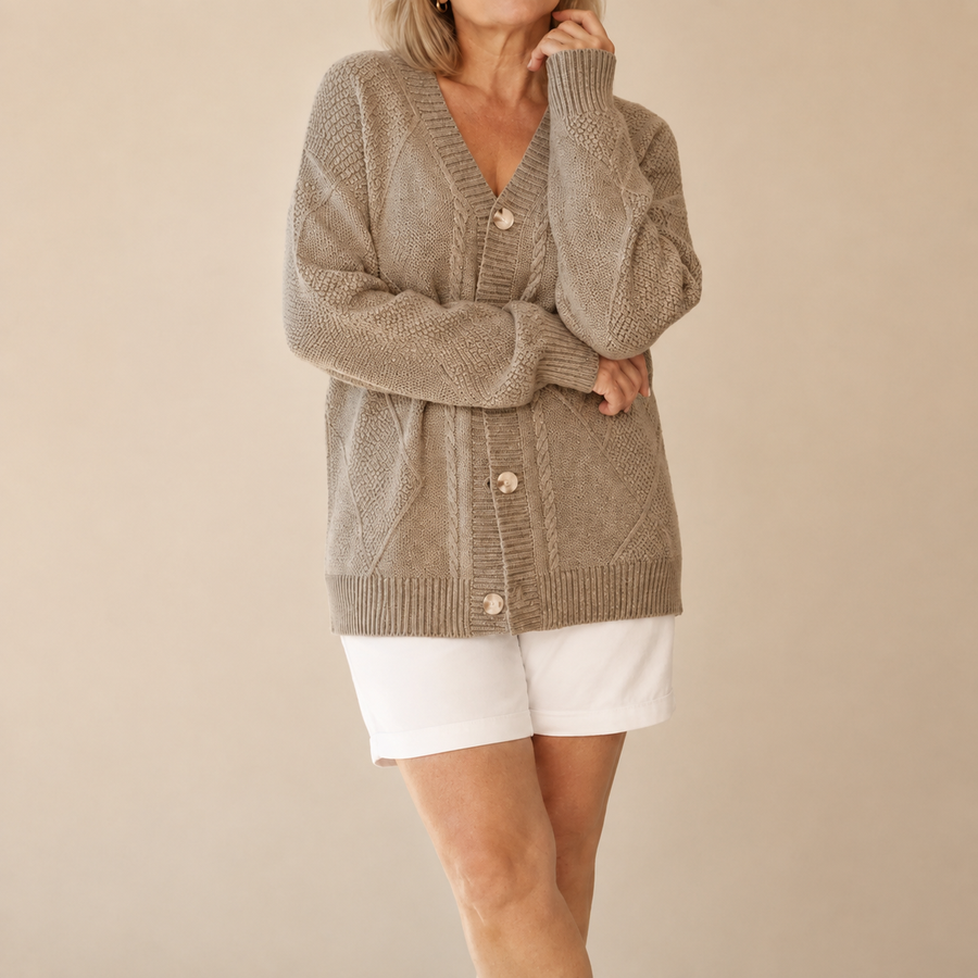 Karin | Soft Knitted Cardigan with Buttons