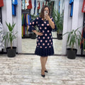 Palerine | Pleated Polka Dot Dress