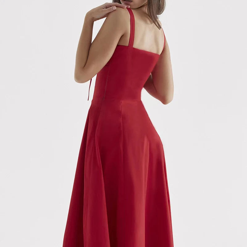 Amélie Draped Midi Dress