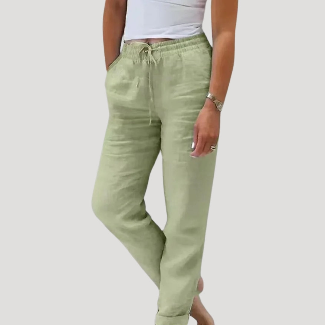 Women’s casual trousers summer drawstring lightweight