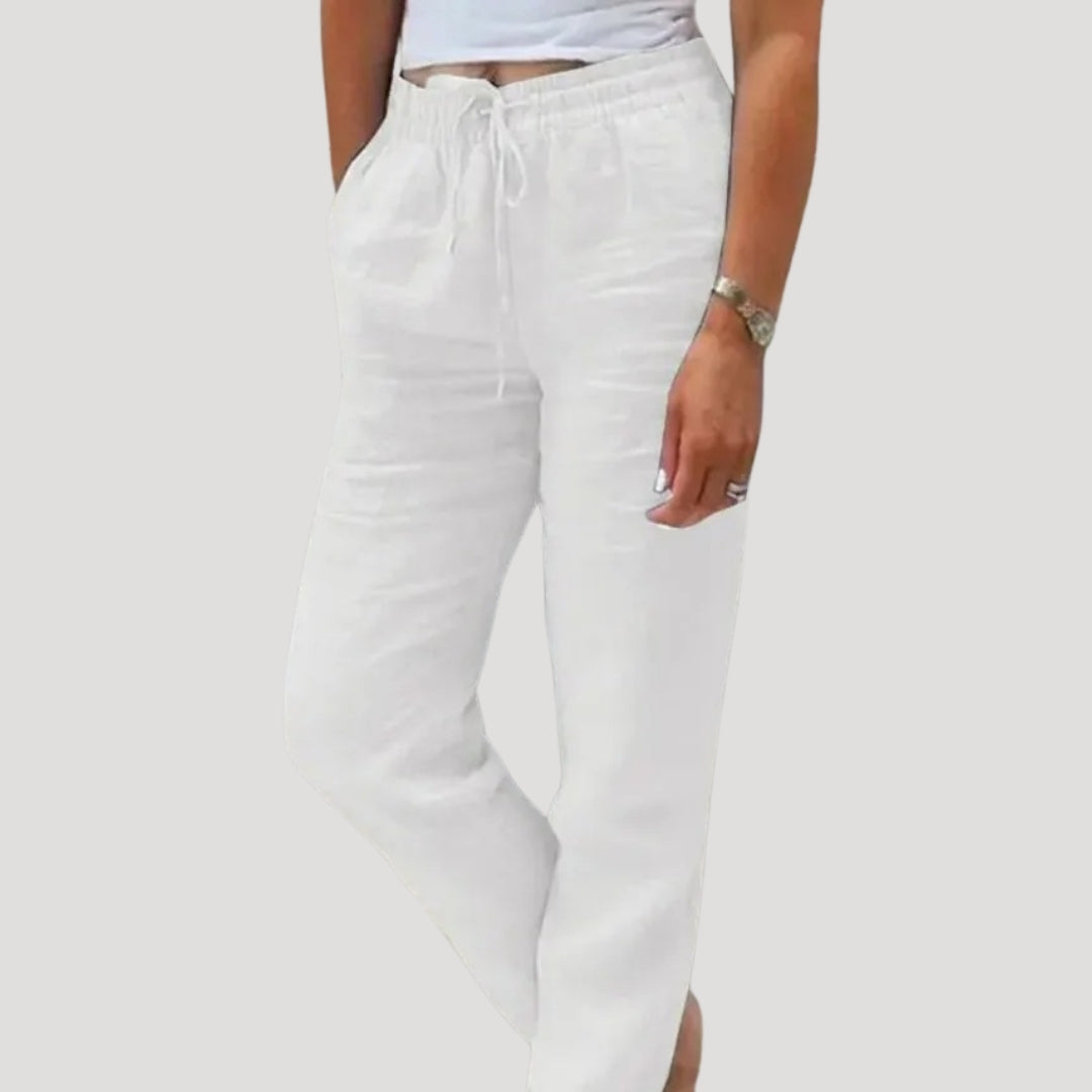 Women’s casual trousers summer drawstring lightweight