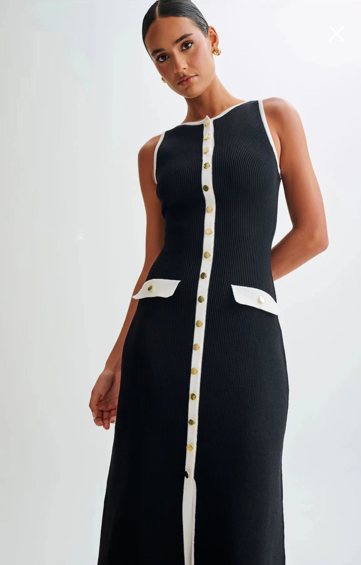 Irène Draped Midi Dress
