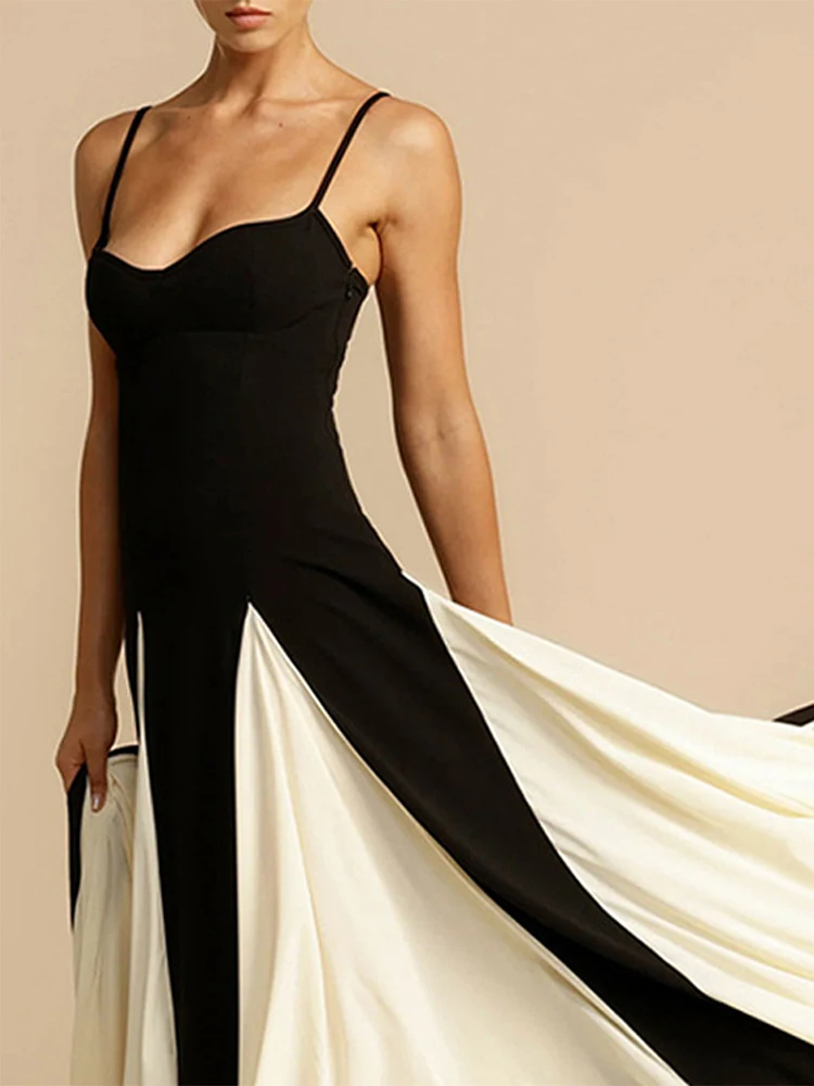 Angélique Contrast Maxi Dress