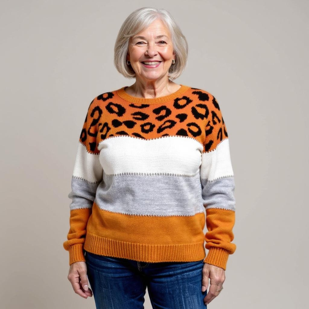 Pascalina Comfortable Leopard Jumper for Women