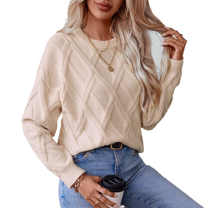 LUMARA |  Diamond Knit Pullover Women