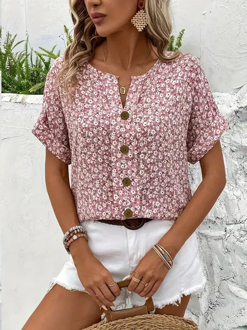 Easton | Wildflower Notch Blouse