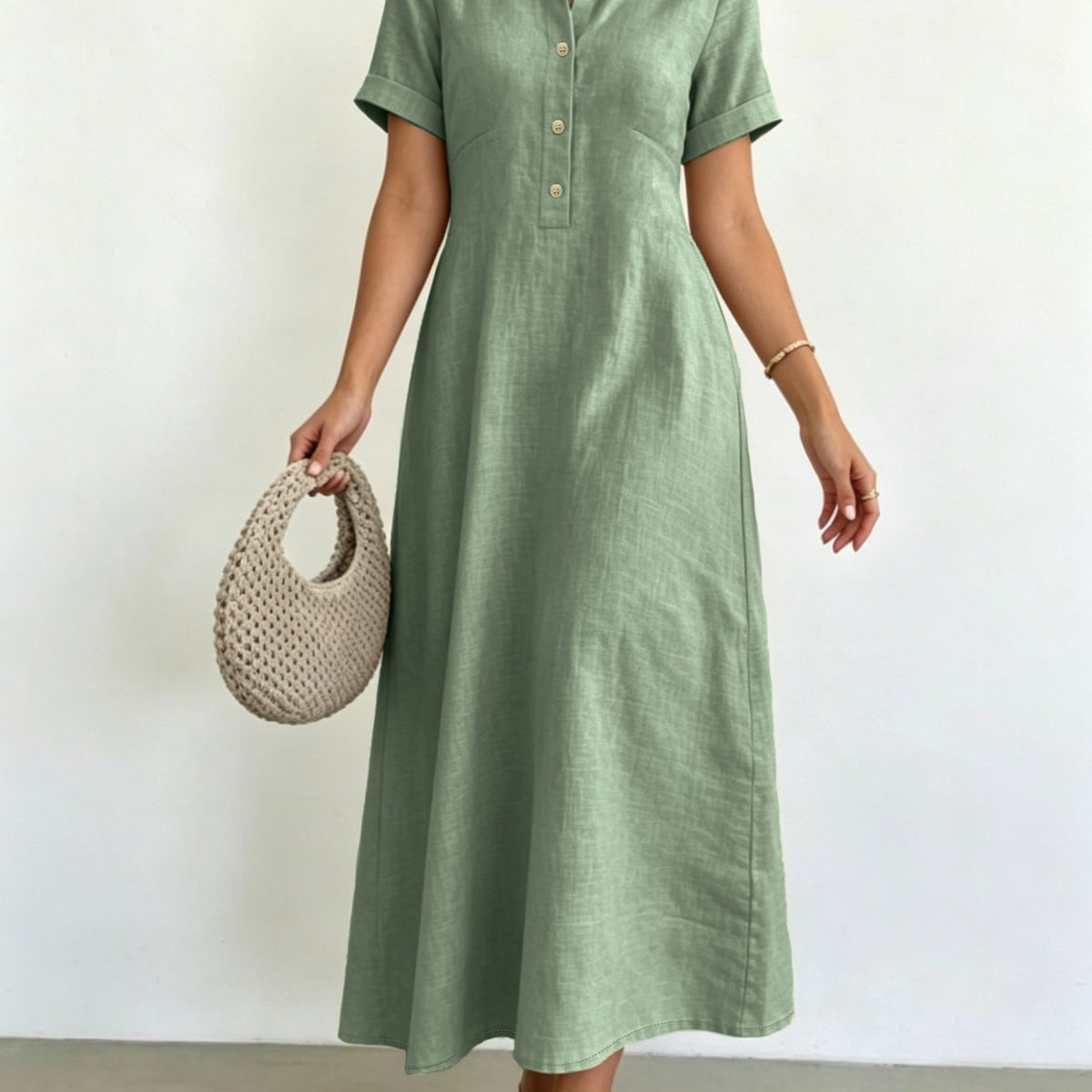 Elena | Collared A-Line Dress