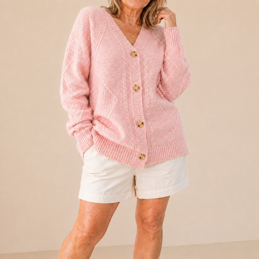 Karin | Soft Knitted Cardigan with Buttons
