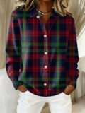 Julianne | Checked Hoodie Blouse