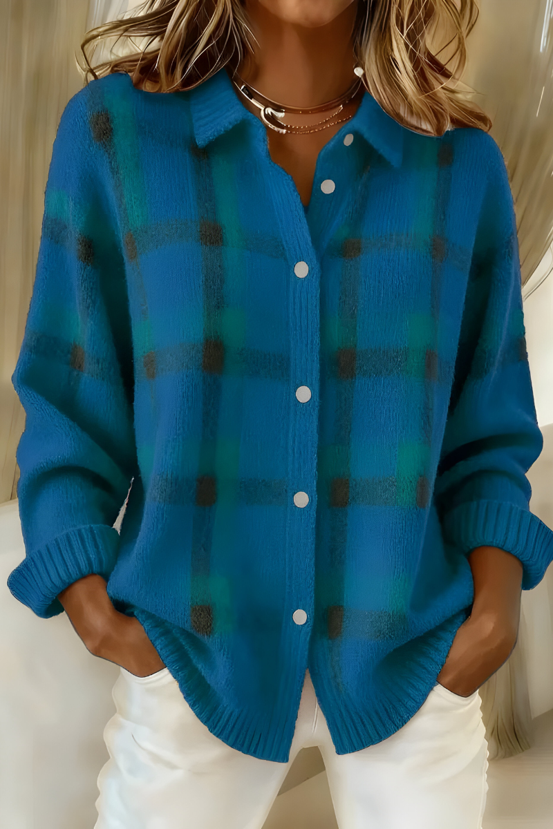 Camille | Checked Cardigan