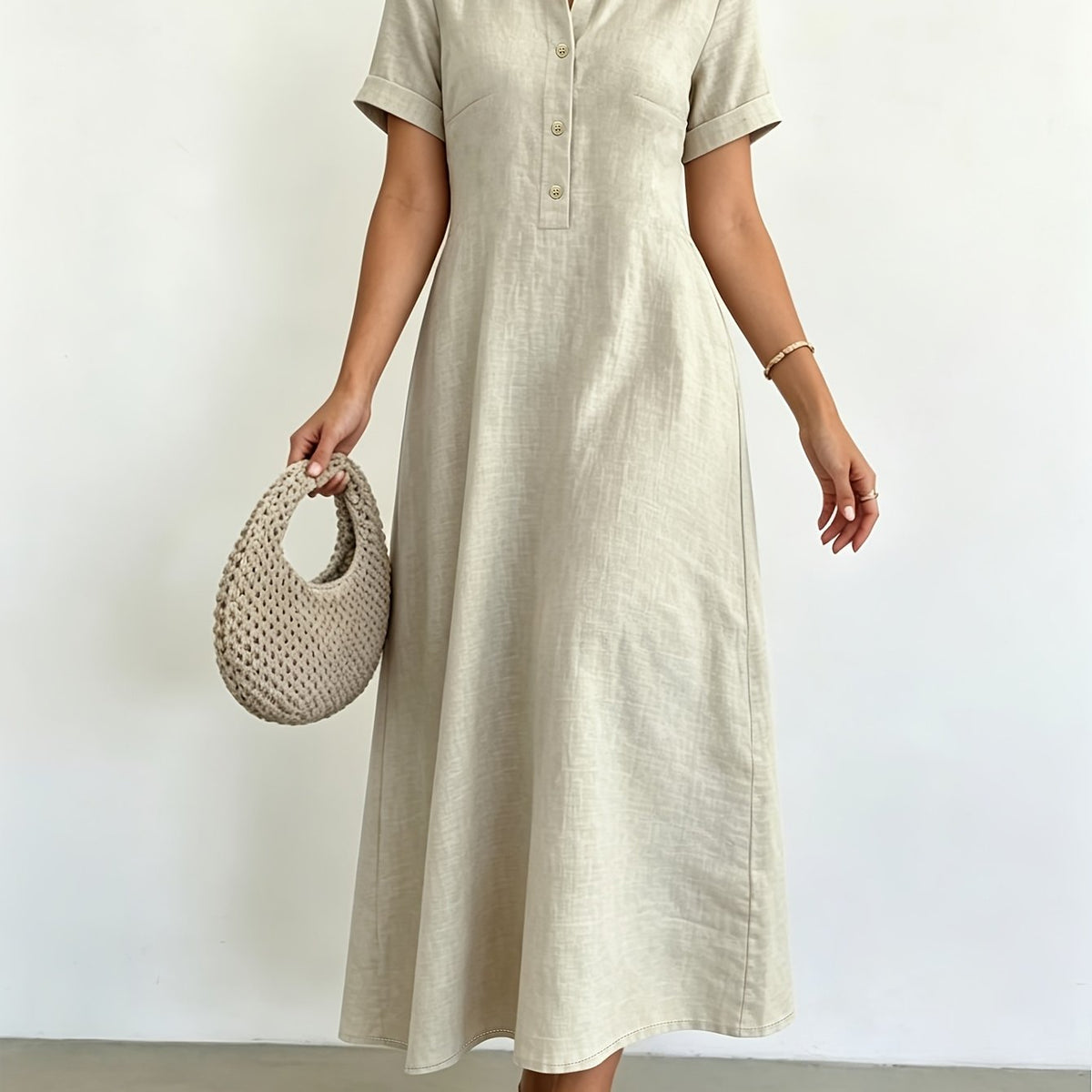 Elena | Collared A-Line Dress