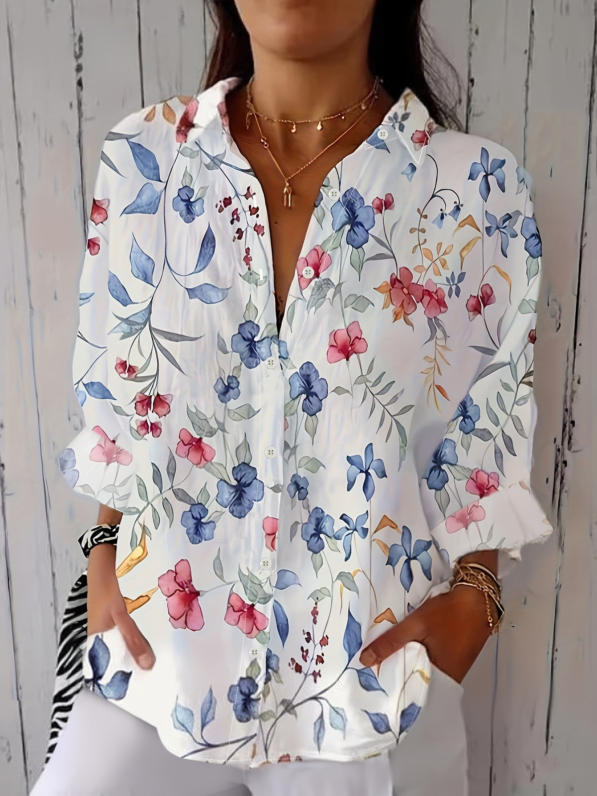 Iris | Relaxed Floral Shirt