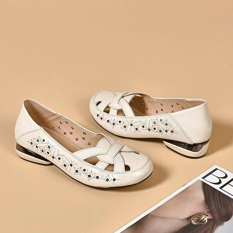 The Elara | Perforated Artisan Loafer