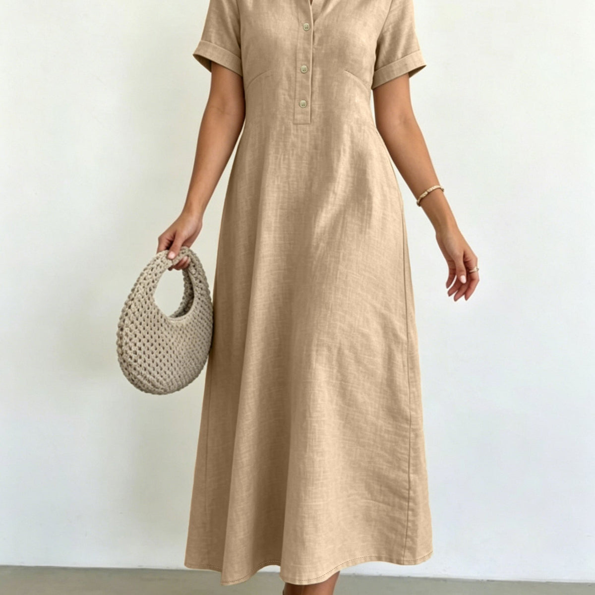 Elena | Collared A-Line Dress