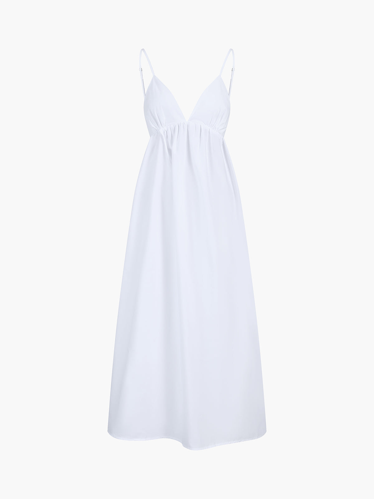 Drape Backless Maxi Dress