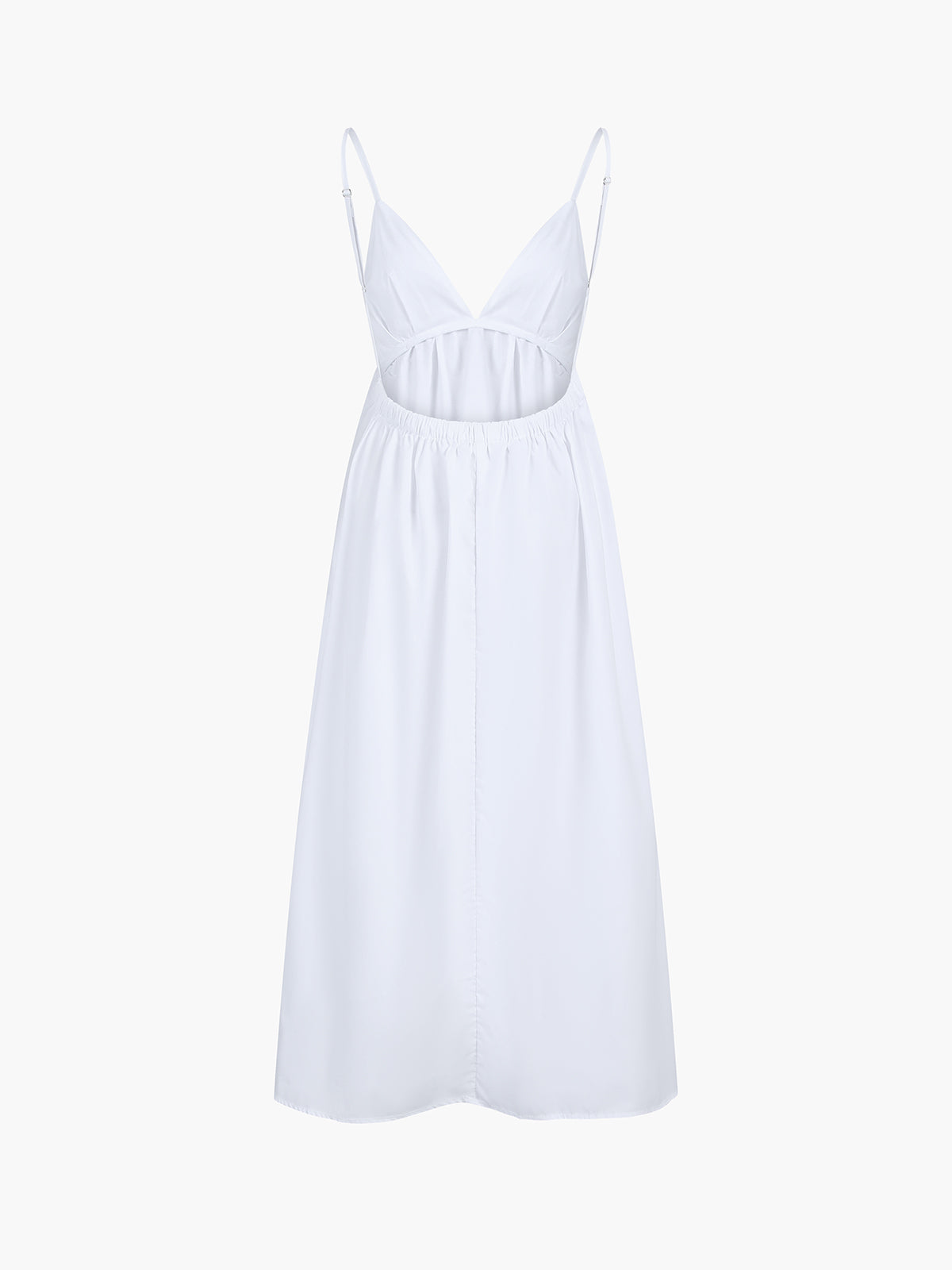 Drape Backless Maxi Dress