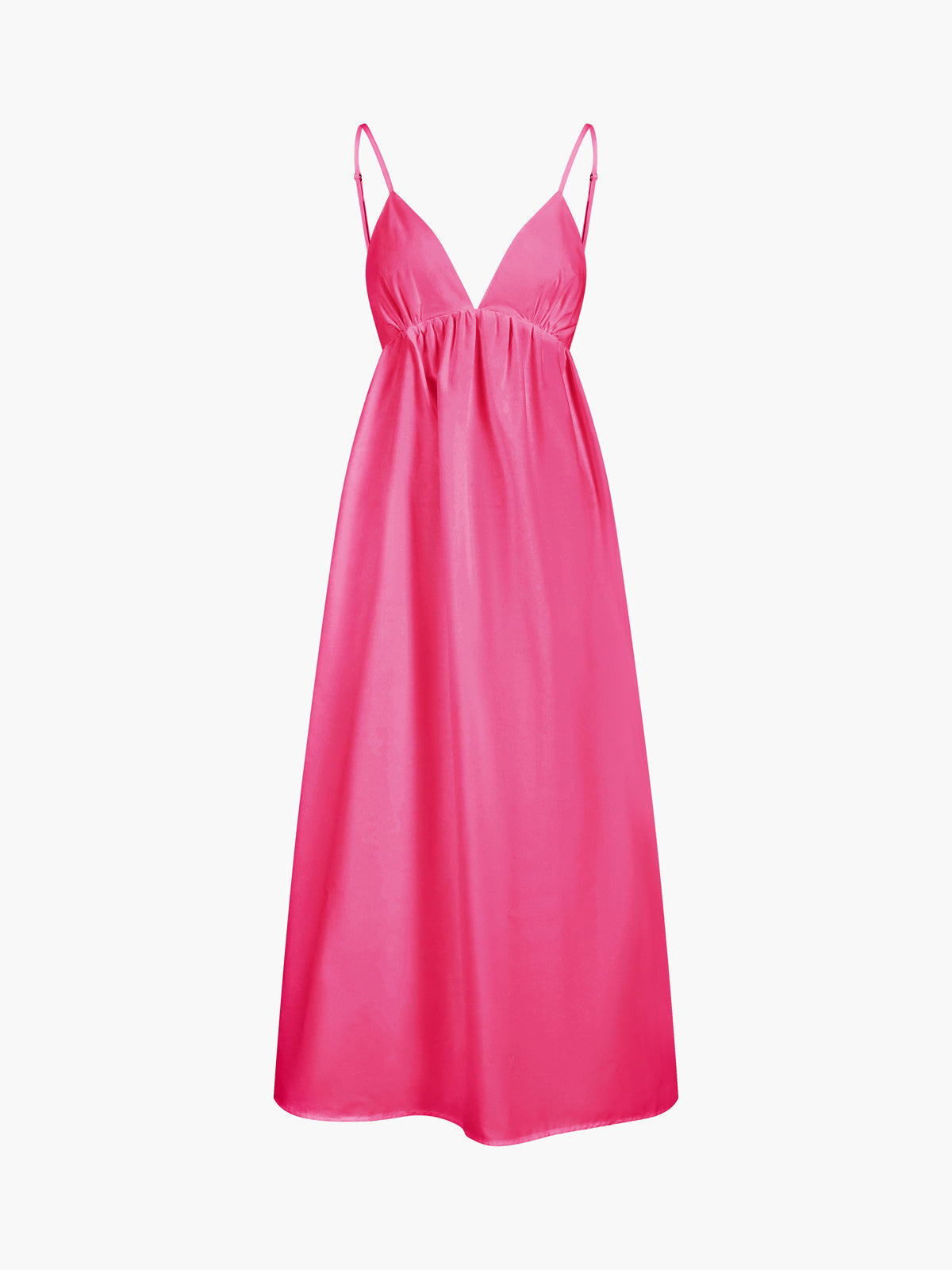 Drape Backless Maxi Dress
