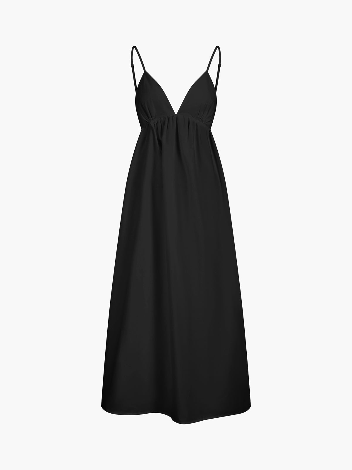 Drape Backless Maxi Dress