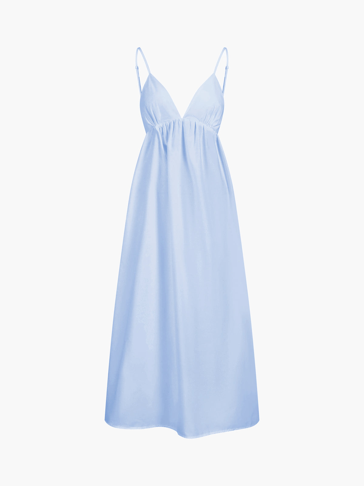 Drape Backless Maxi Dress