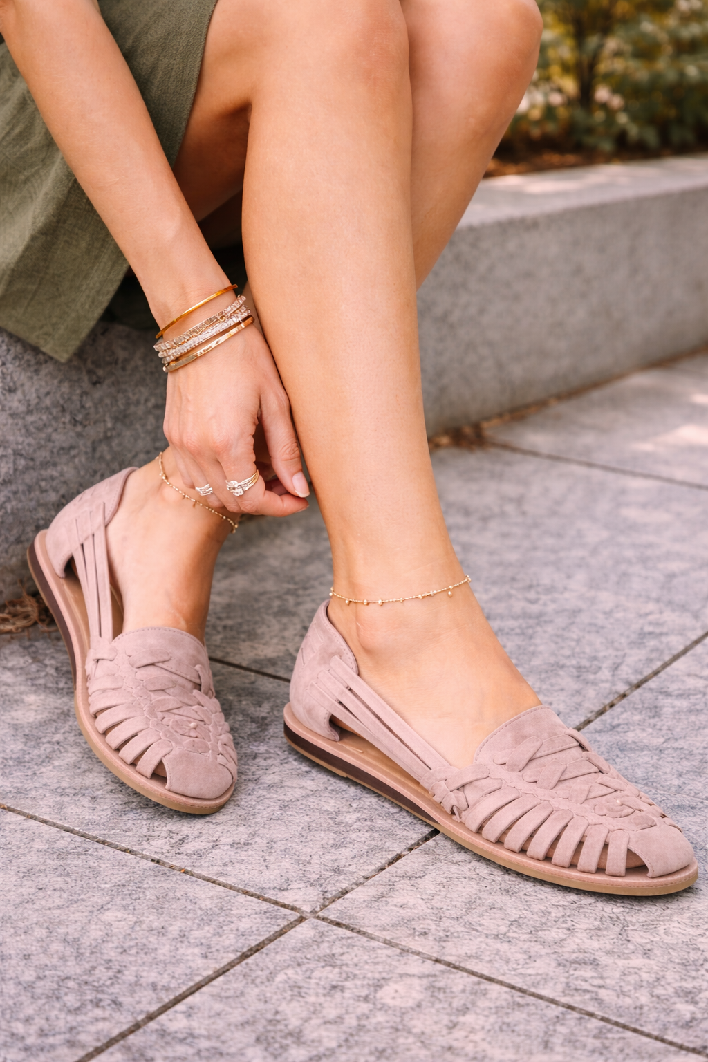 Sophie | Women’s Woven Leather Flat Sandals