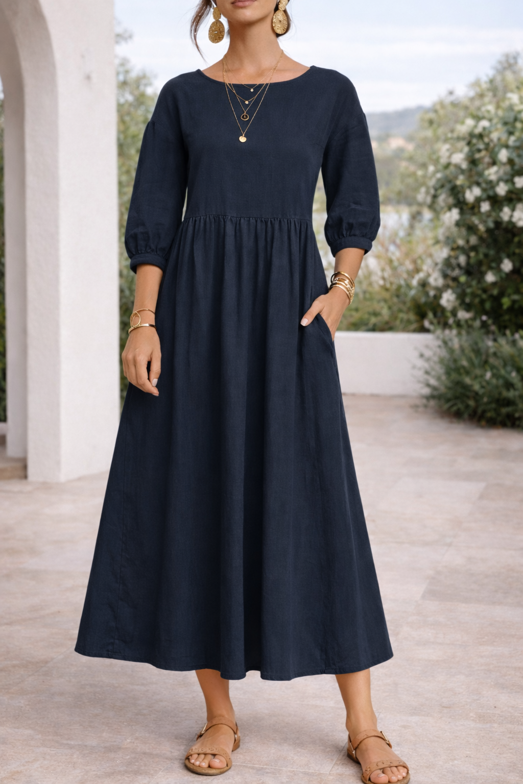 Poppy | Maxi Smock Dress
